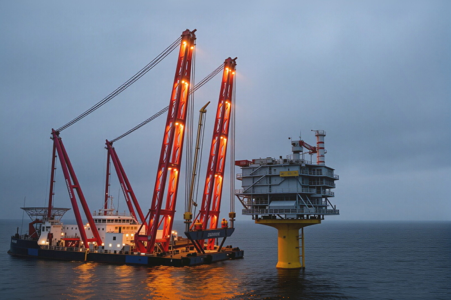 Offshore compact site operations